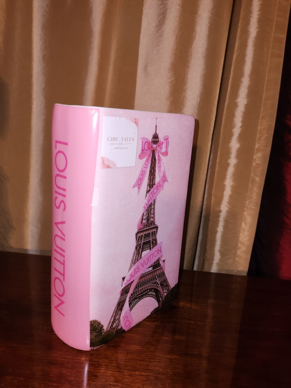 ๐ฅ Limited Edition Ceramic Makeup/ Hair Brush Holder Vase Eiffel & Lux Logo - Picture 3 of 13